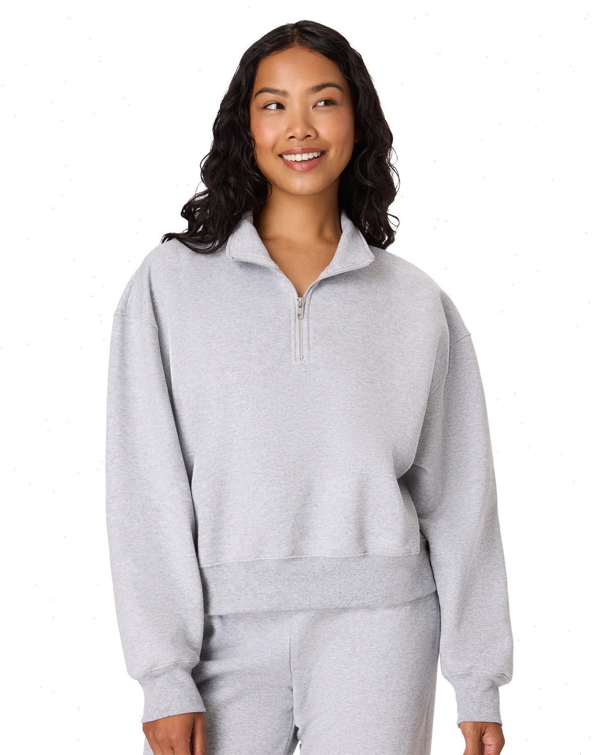 Hanes EcoSmart Women’s Fleece Quarter-Zip Pullover