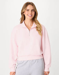 Hanes EcoSmart Women’s Fleece Quarter-Zip Pullover