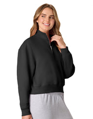 Hanes EcoSmart Women’s Fleece Quarter-Zip Pullover