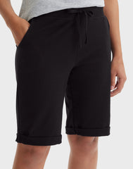 Hanes Women's French Terry Bermuda Shorts, 11"