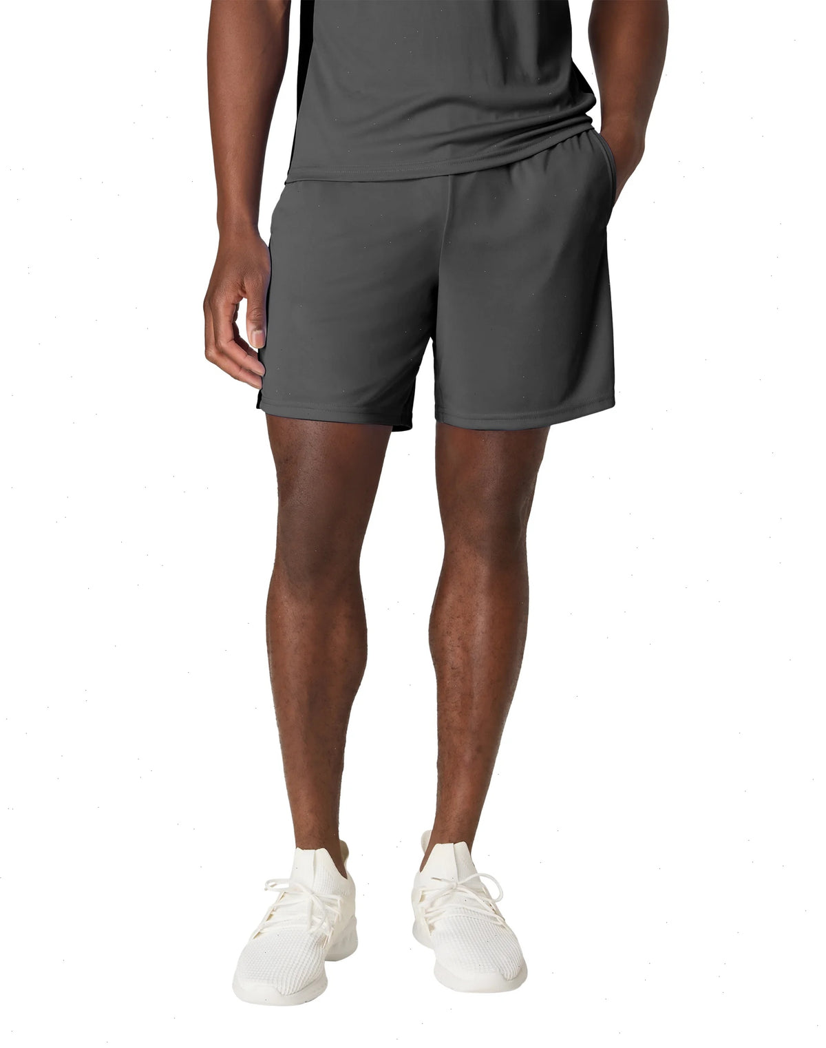 Hanes Men's Shorts, Cool DRI® 7" Color Blocked Short, Moisture Wicking + UPF 40