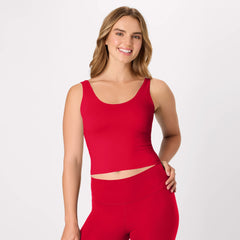 Hanes CoolDRI Women's Crop Tank with Built-in Shelf Bra, 3-Pack