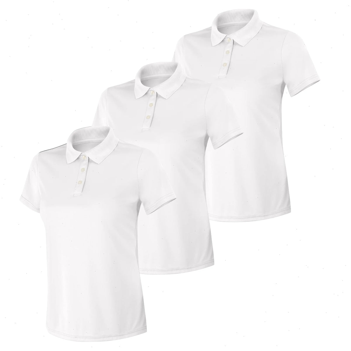 Hanes Sport Cool DRI Women's Performance Polo Shirt, 3-Pack