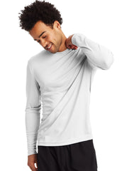 Hanes Sport Cool DRI Men's Performance Long Sleeve T-Shirt, Value 4-Pack