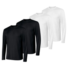 Hanes Sport Cool DRI Men's Performance Long Sleeve T-Shirt, Value 4-Pack