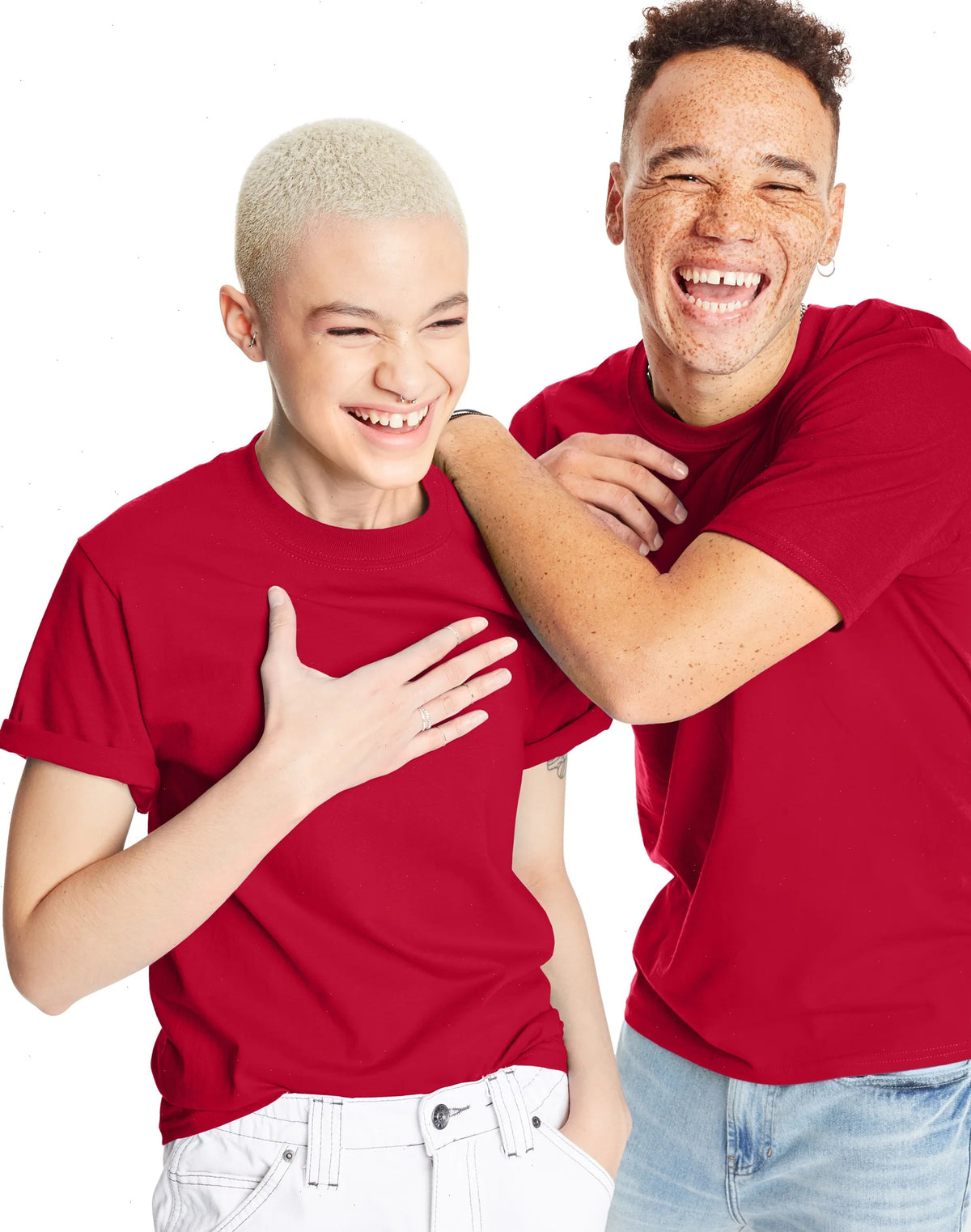 Hanes Beefy-T Unisex Heavyweight Cotton T-Shirt (Big &amp; Tall Sizes Available)