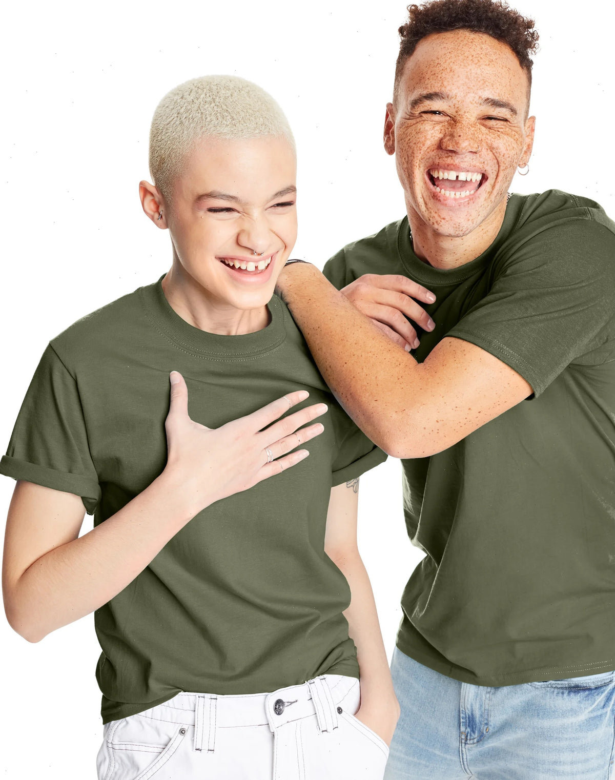 Hanes Beefy-T Unisex Heavyweight Cotton T-Shirt (Big &amp; Tall Sizes Available)