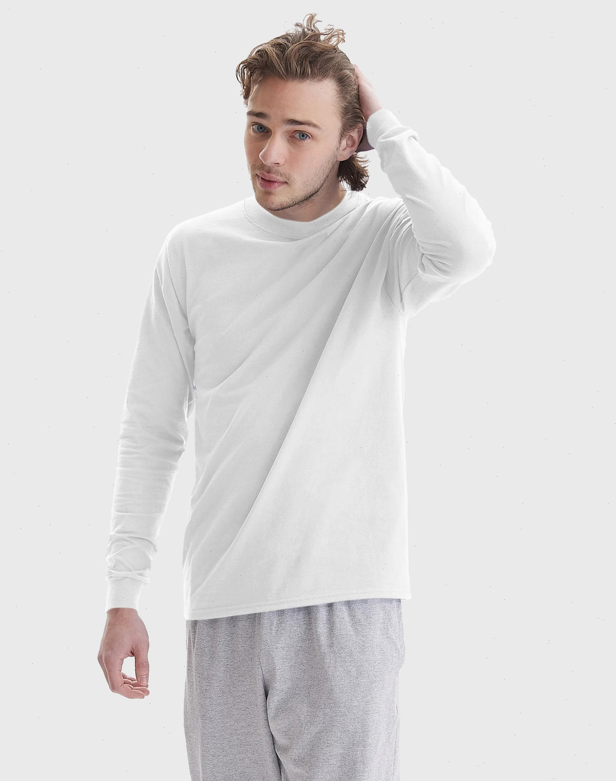 Hanes Beefy Men's Long Sleeve T-Shirt, Cotton