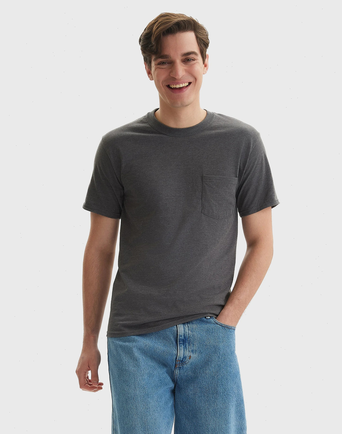 Hanes Beefy-T Unisex Cotton Pocket T-Shirt