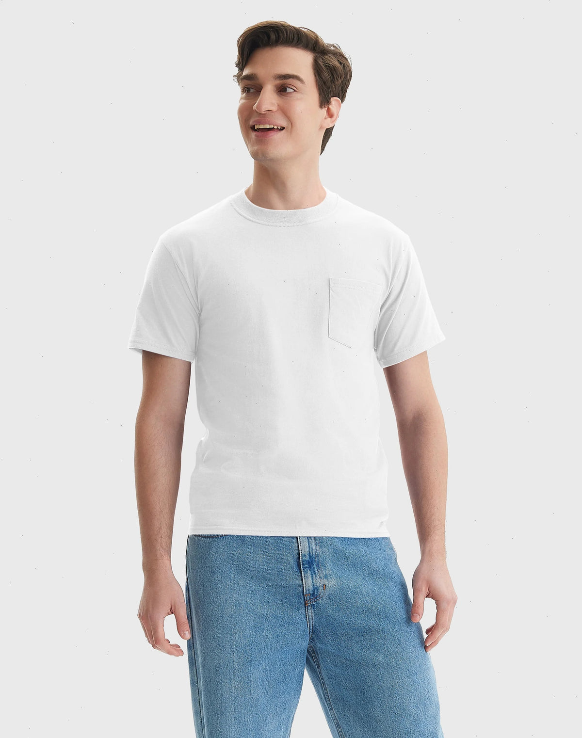 Hanes Beefy-T Unisex Cotton Pocket T-Shirt