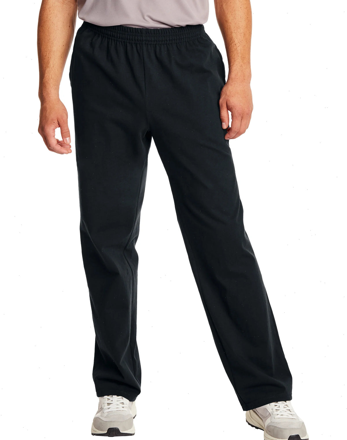 Hanes Essentials Men's Cotton Jersey Pants, 32"