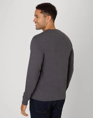 Hanes Beefy-T Men's Long Sleeve Henley