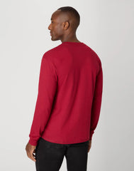 Hanes Beefy-T Men's Long Sleeve Henley