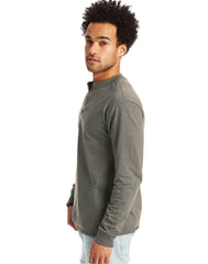 Hanes Beefy-T Men's Long Sleeve Henley