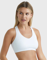 Hanes Sport Women's Seamless Racerback Sports Bra, 3-Pack