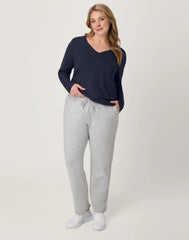 Hanes Women's Long Sleeve Cotton V-Neck T-Shirt