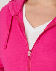 Hanes Women's Slub Jersey Full Zip Hoodie