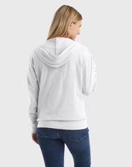 Hanes Women's Slub Jersey Full Zip Hoodie