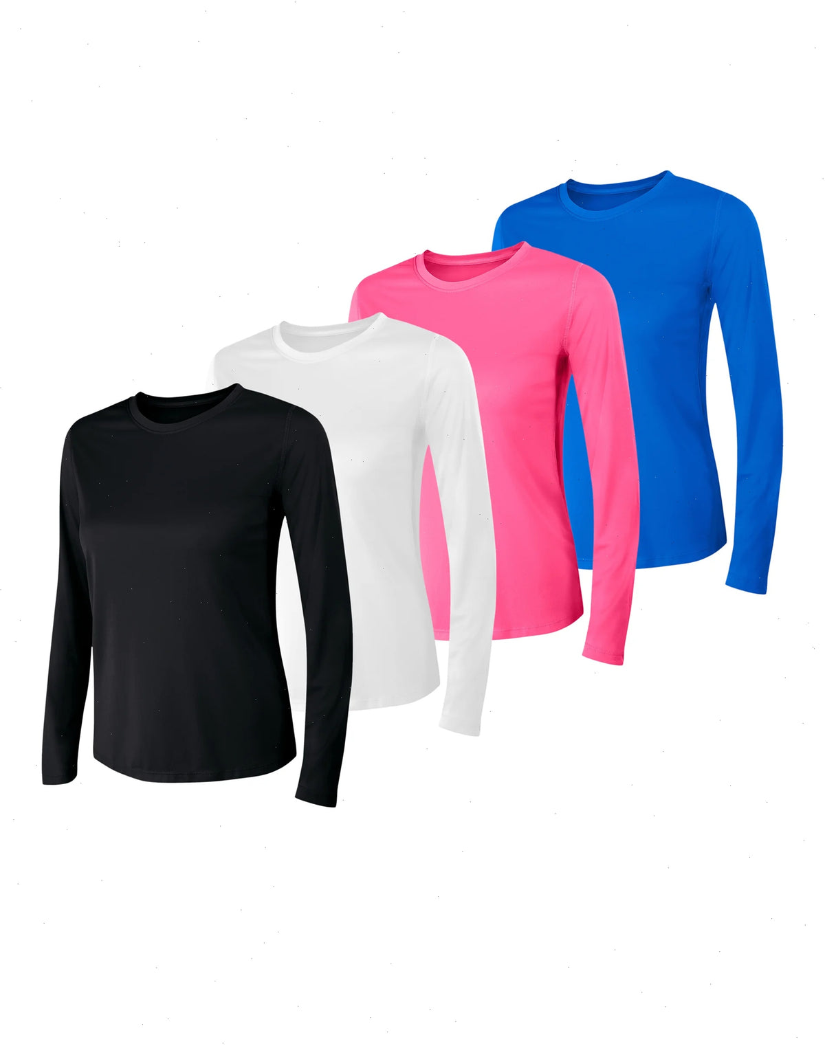 Hanes Sport Cool DRI Women's Performance Long Sleeve T-Shirt, 4-Pack