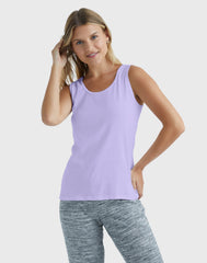 Hanes Women's Mini-Ribbed Cotton Tank