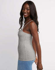 Hanes Women's Stretch Cami with Built-In Shelf Bra