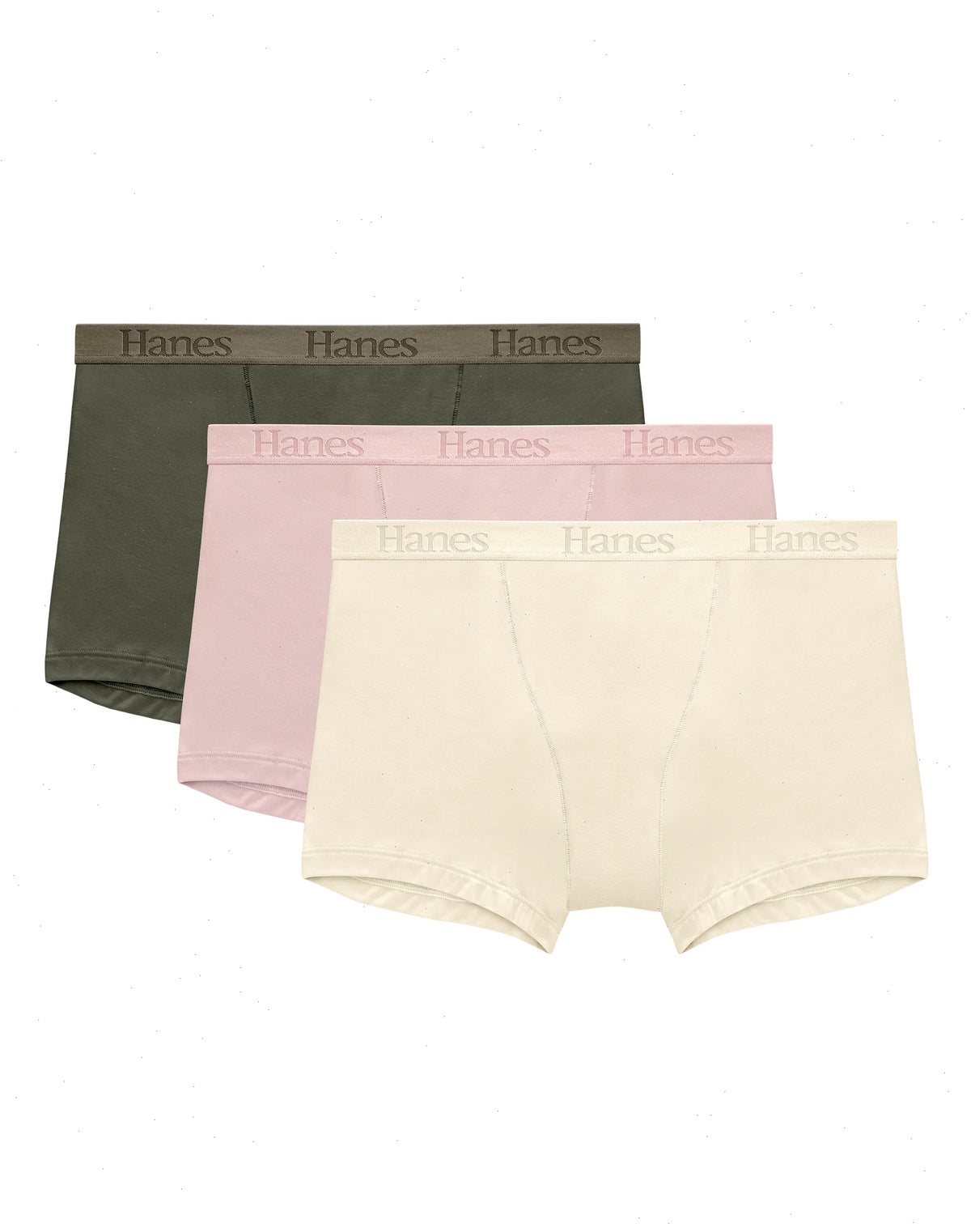 Hanes Originals Women's SuperSoft Boxer Brief Underwear, 3-Pack