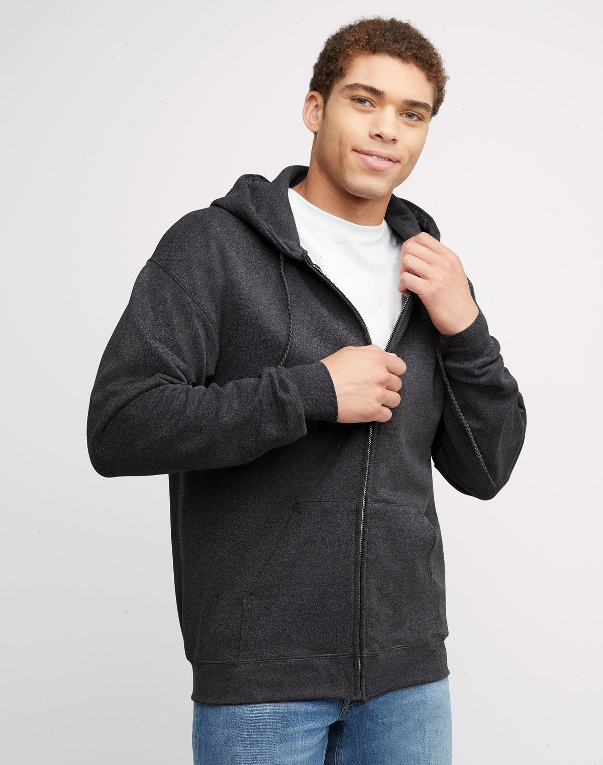 Hanes Ultimate Men's Full-Zip Heavyweight Fleece Hoodie