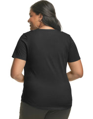 Hanes Just My Size Cotton Jersey Short Sleeve V-Neck T-Shirt (Plus Size)