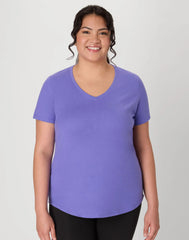 Hanes Just My Size Cotton Jersey Short Sleeve V-Neck T-Shirt (Plus Size)