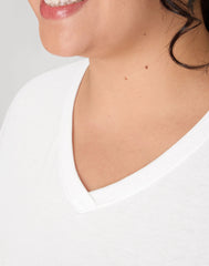 Hanes Just My Size Cotton Jersey Short Sleeve V-Neck T-Shirt (Plus Size)