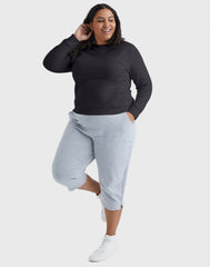 Hanes Just My Size EcoSmart Women's Fleece Sweatshirt, V-Notch (Plus Size)