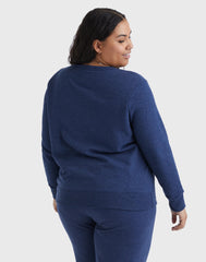 Hanes Just My Size EcoSmart Women's Fleece Sweatshirt, V-Notch (Plus Size)