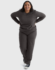 Hanes Just My Size EcoSmart Women's Fleece Sweatshirt, V-Notch (Plus Size)