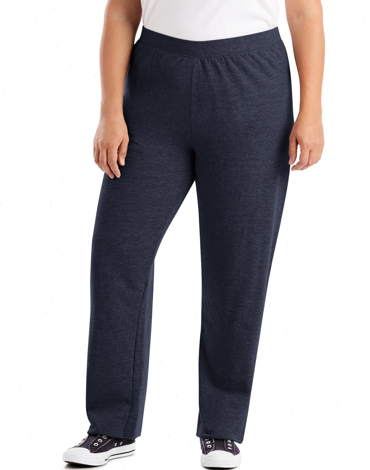 Hanes Just My Size EcoSmart Women's Fleece Sweatpants, Open Leg, 28.5" (Petite Plus Size)