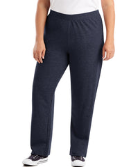 Hanes Just My Size EcoSmart Women's Fleece Sweatpants, Open Leg, 28.5" (Petite Plus Size)