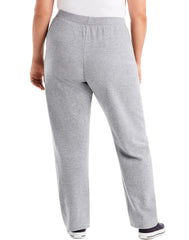Hanes Just My Size EcoSmart Women's Fleece Sweatpants, Open Leg, 28.5" (Petite Plus Size)