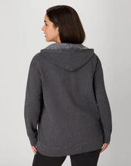 Hanes Just My Size EcoSmart Women's Full-Zip Fleece Hoodie (Plus Size)