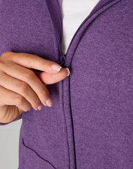 Hanes Just My Size EcoSmart Women's Full-Zip Fleece Hoodie (Plus Size)