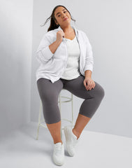 Hanes Just My Size EcoSmart Women's Full-Zip Fleece Hoodie (Plus Size)