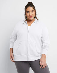 Hanes Just My Size EcoSmart Women's Full-Zip Fleece Hoodie (Plus Size)