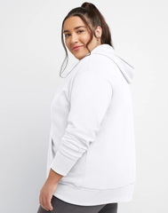 Hanes Just My Size EcoSmart Women's Full-Zip Fleece Hoodie (Plus Size)