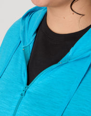 Hanes Just My Size Women's Full-Zip Slub Hoodie (Plus Size)