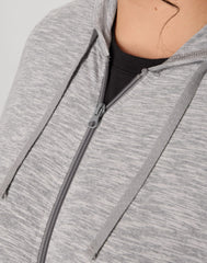 Hanes Just My Size Women's Full-Zip Slub Hoodie (Plus Size)