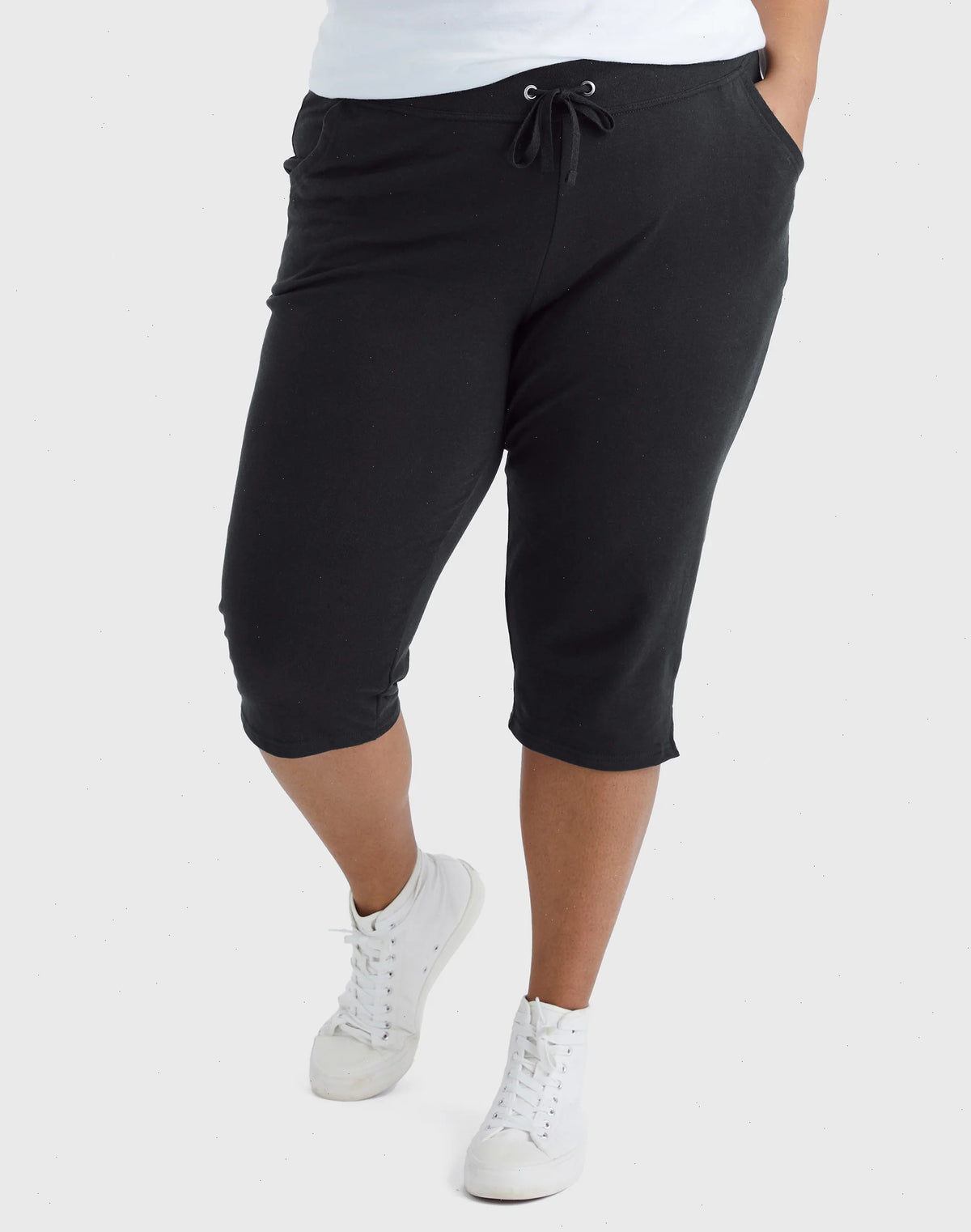 Hanes Just My Size Women's French Terry Capris, 19" (Plus Size)