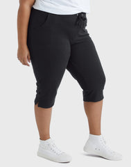 Hanes Just My Size Women's French Terry Capris, 19" (Plus Size)