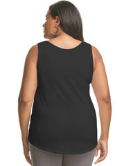 Hanes Just My Size Women&rsquo;s Cotton Jersey Tank, Shirttail Hem (Plus Size)