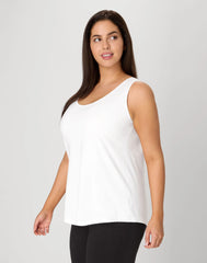 Hanes Just My Size Women&rsquo;s Cotton Jersey Tank, Shirttail Hem (Plus Size)
