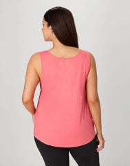 Hanes Just My Size Women&rsquo;s Cotton Jersey Tank, Shirttail Hem (Plus Size)