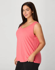 Hanes Just My Size Women&rsquo;s Cotton Jersey Tank, Shirttail Hem (Plus Size)
