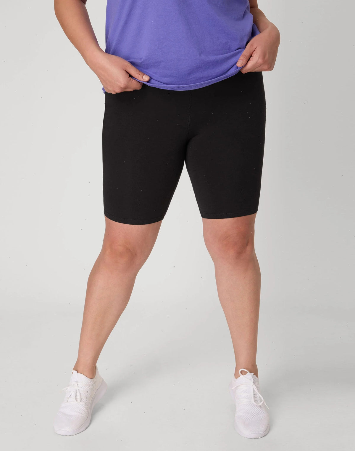 Hanes Just My Size Women's Stretch Jersey Bike Shorts, 9" (Plus Size)